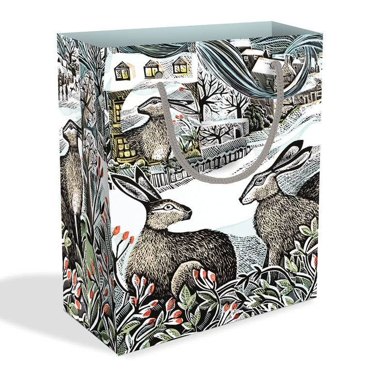 Three Hares Medium Gift Bag