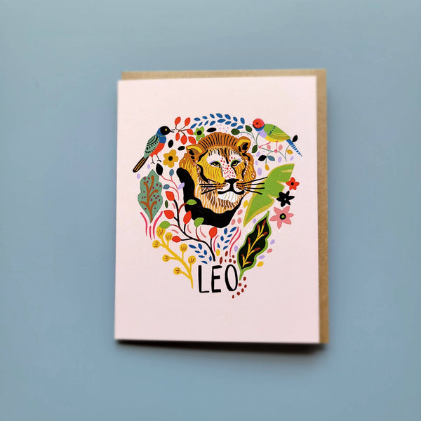 Leo Zodiac Greeting Card