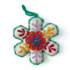 White Snowflake Embroidered Ornament