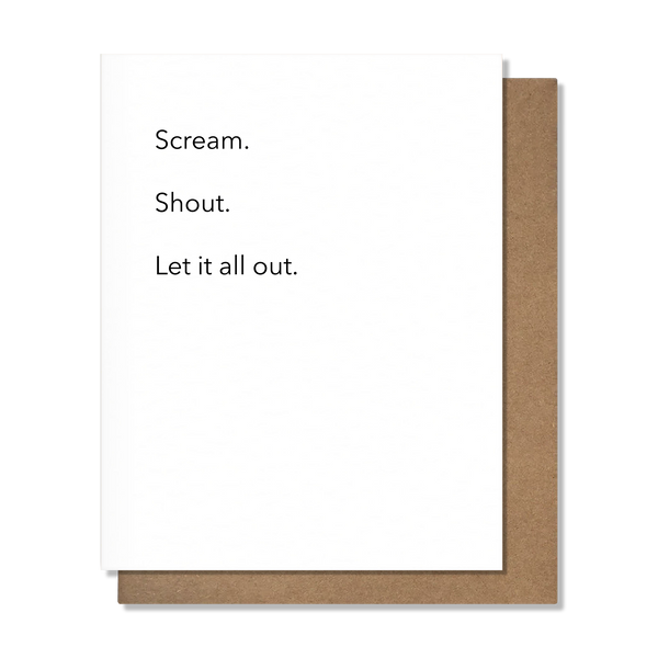 Scream & Shout Empathy Card