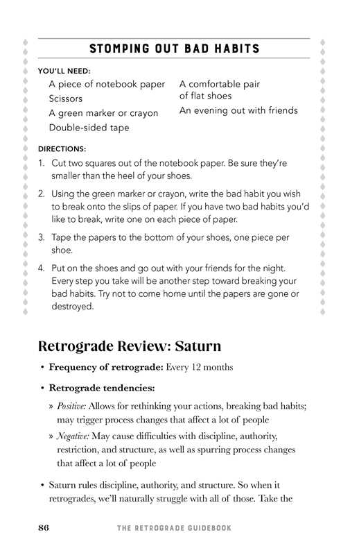 The Retrograde Guidebook