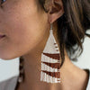 Beaded Fringe Earrings: Roca