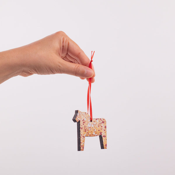 Abstract Dala Horse Ornament - DIGS