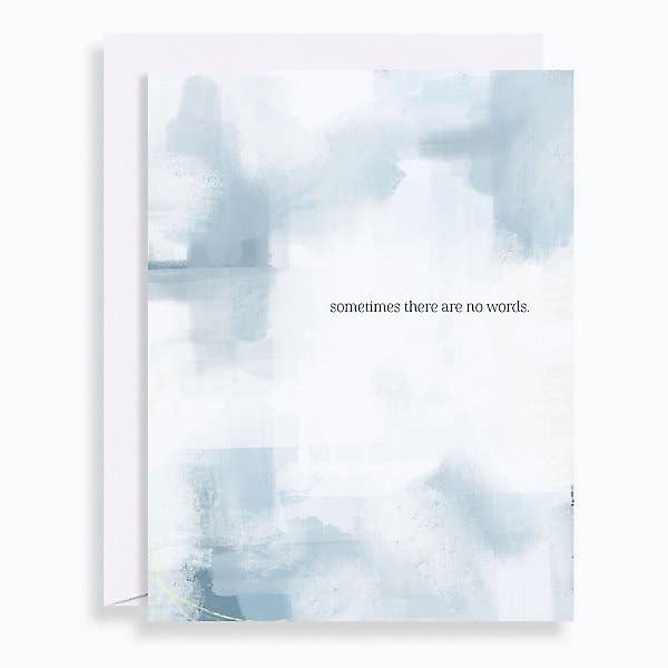 Abstract No Words Sympathy Card - DIGS