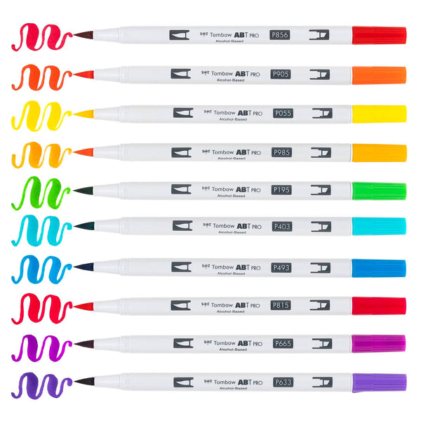 ABT PRO Alcohol - Based Art Markers: Bright Palette 10 - Pack - DIGS