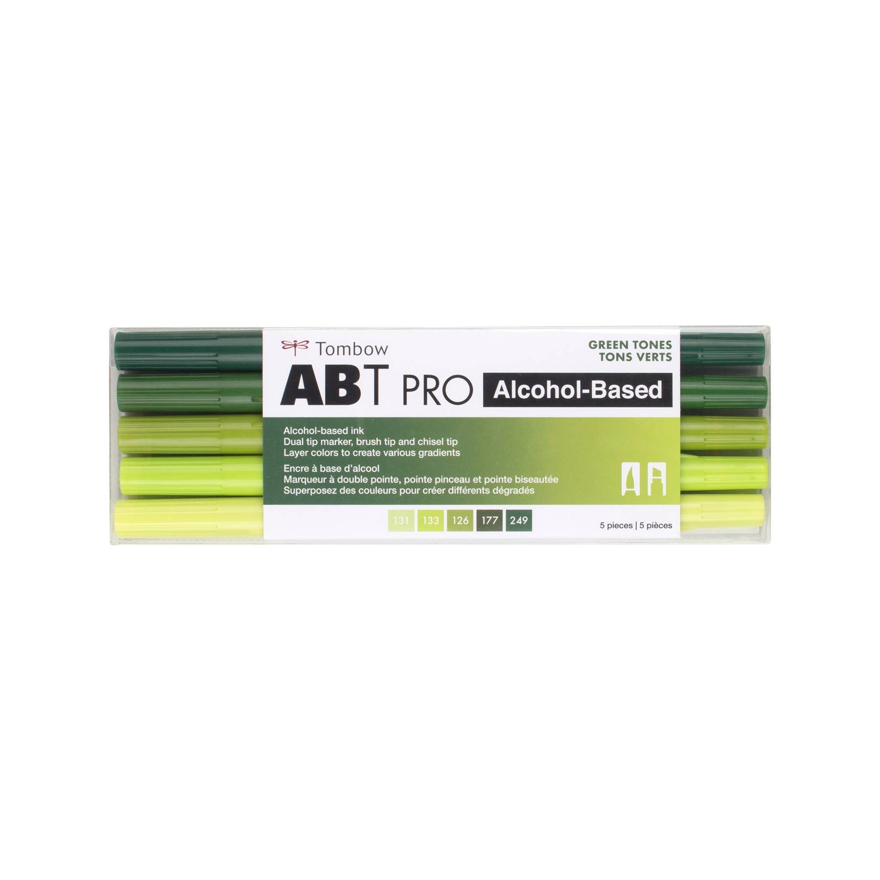 ABT PRO Alcohol - Based Art Markers: Green Tones 5 - Pack - DIGS