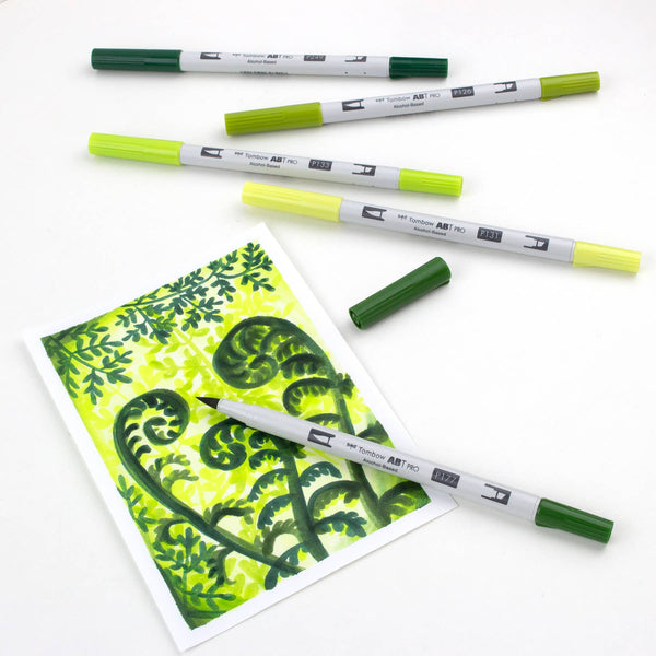 ABT PRO Alcohol - Based Art Markers: Green Tones 5 - Pack - DIGS