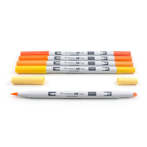 ABT PRO Alcohol - Based Art Markers: Orange Tones 5 - Pack - DIGS