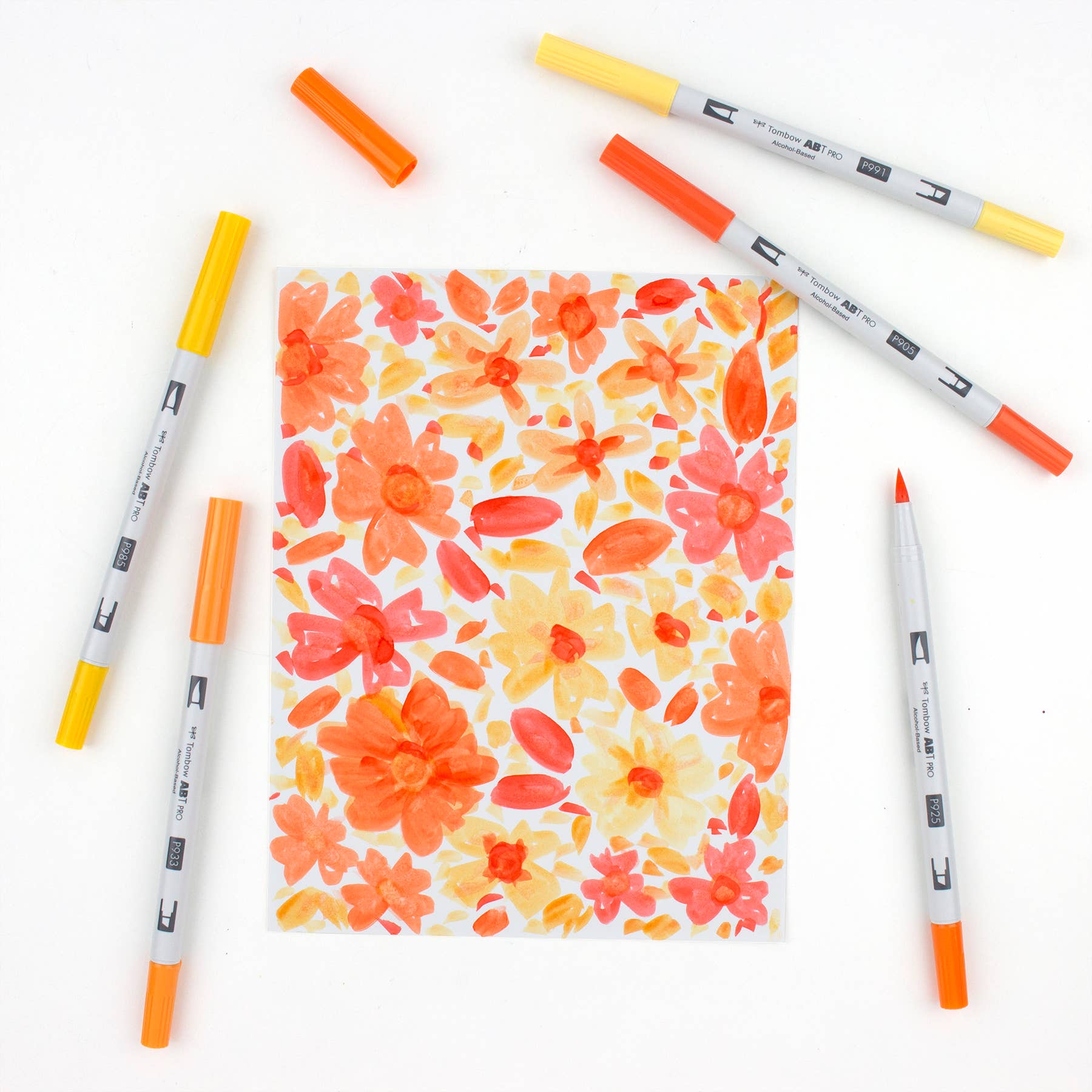 ABT PRO Alcohol - Based Art Markers: Orange Tones 5 - Pack - DIGS