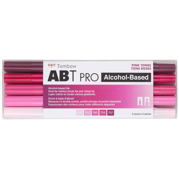 ABT PRO Alcohol - Based Art Markers: Pink Tones 5 - Pack - DIGS