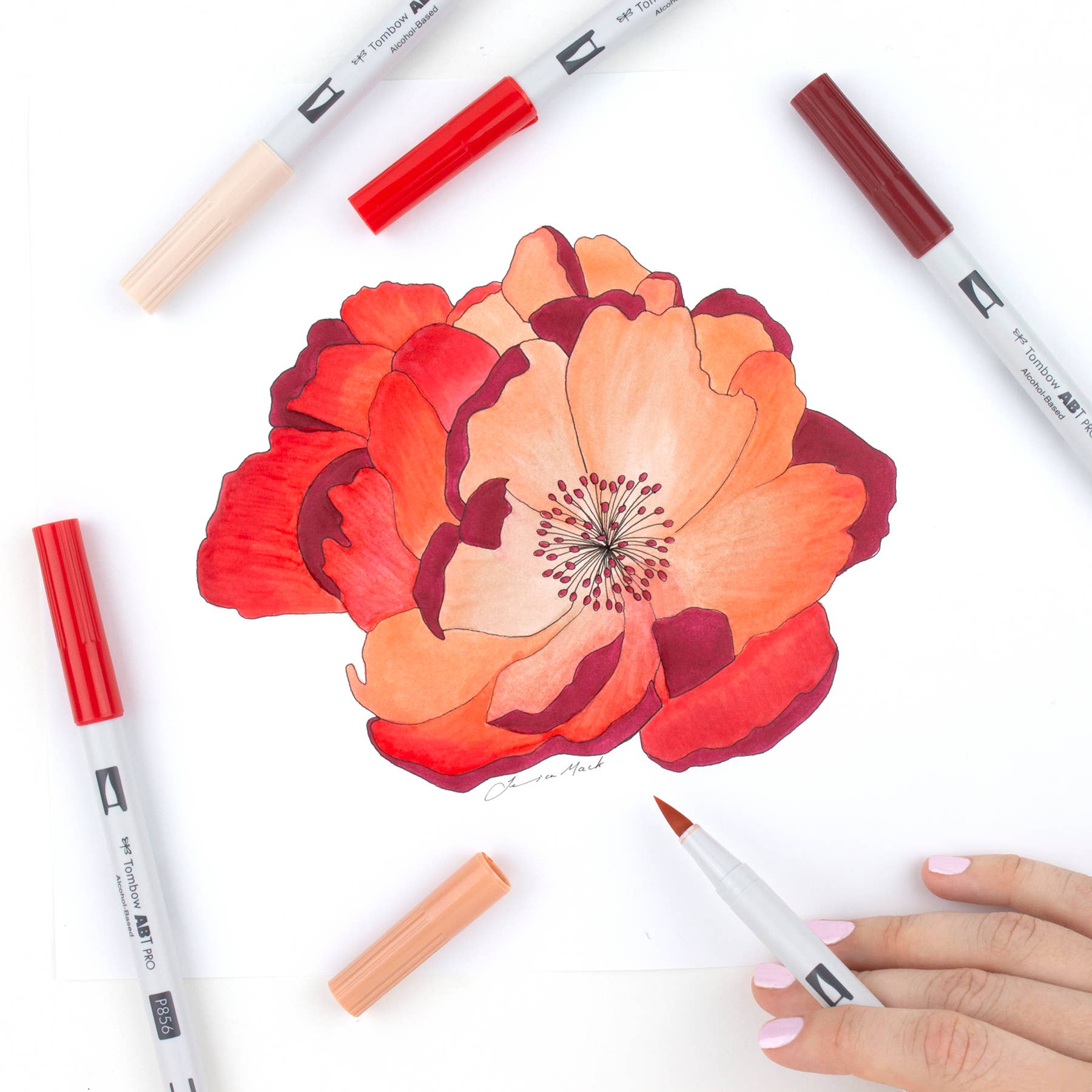 ABT PRO Alcohol - Based Art Markers: Red Tones 5 - Pack - DIGS