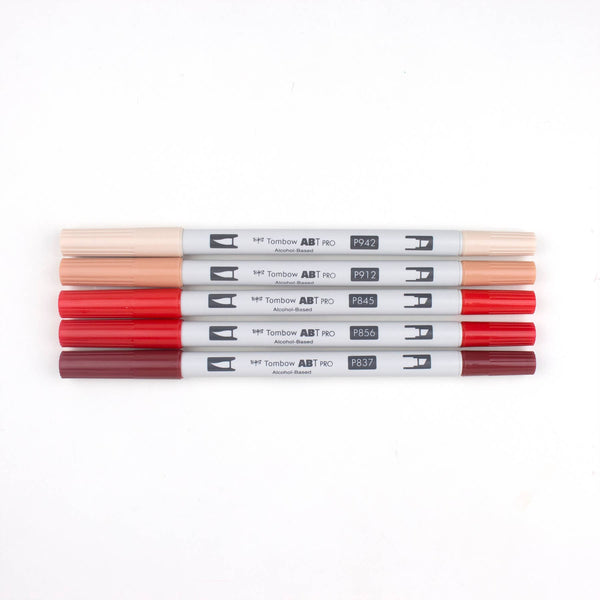 ABT PRO Alcohol - Based Art Markers: Red Tones 5 - Pack - DIGS