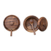 Acacia Wood Lidded Bowl with Spoon - DIGS