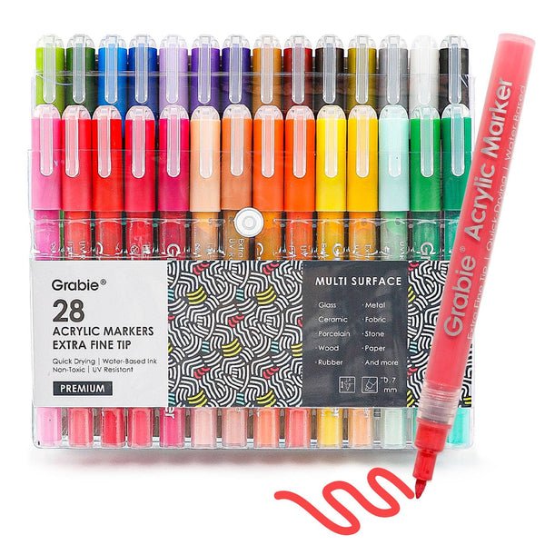 Acrylic Paint Markers - Set of 28 - DIGS