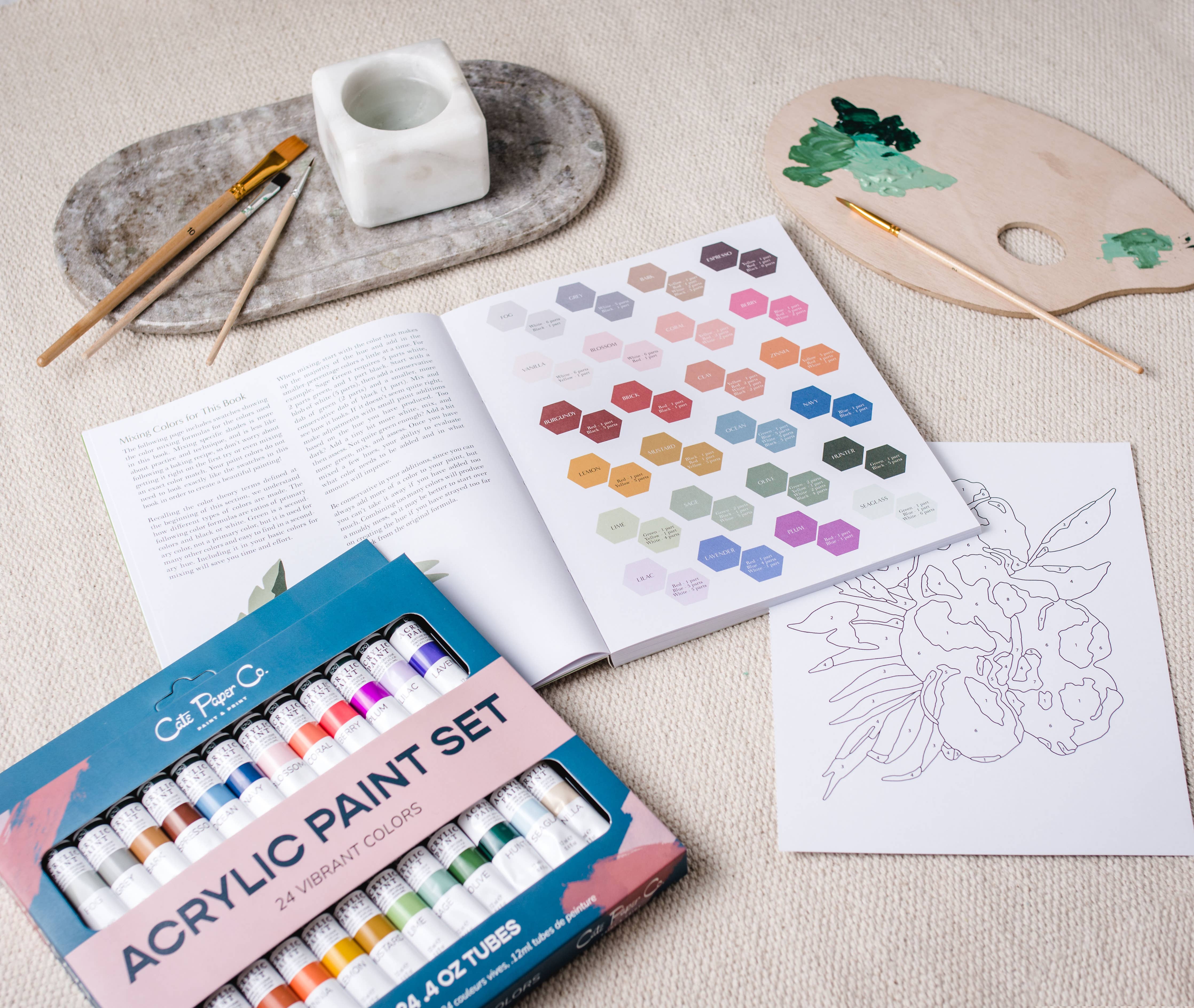 Acrylic Paints: Set of 24 - DIGS