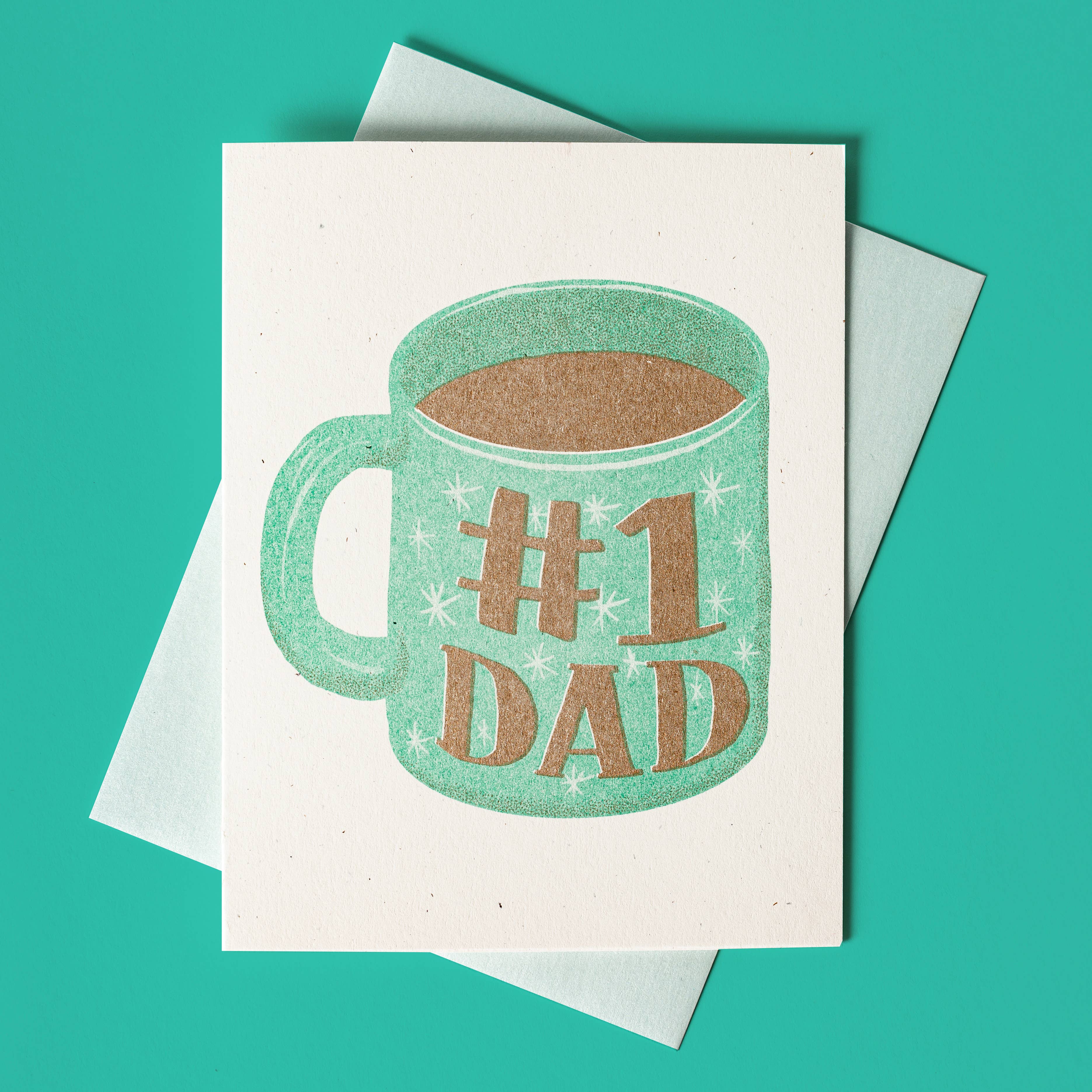 #1 Dad Mug Card