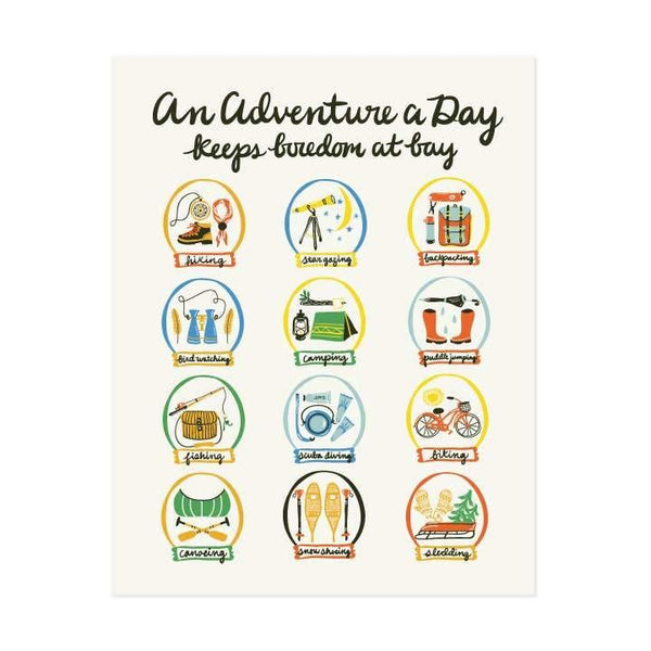 Adventure A Day Art Print - DIGS