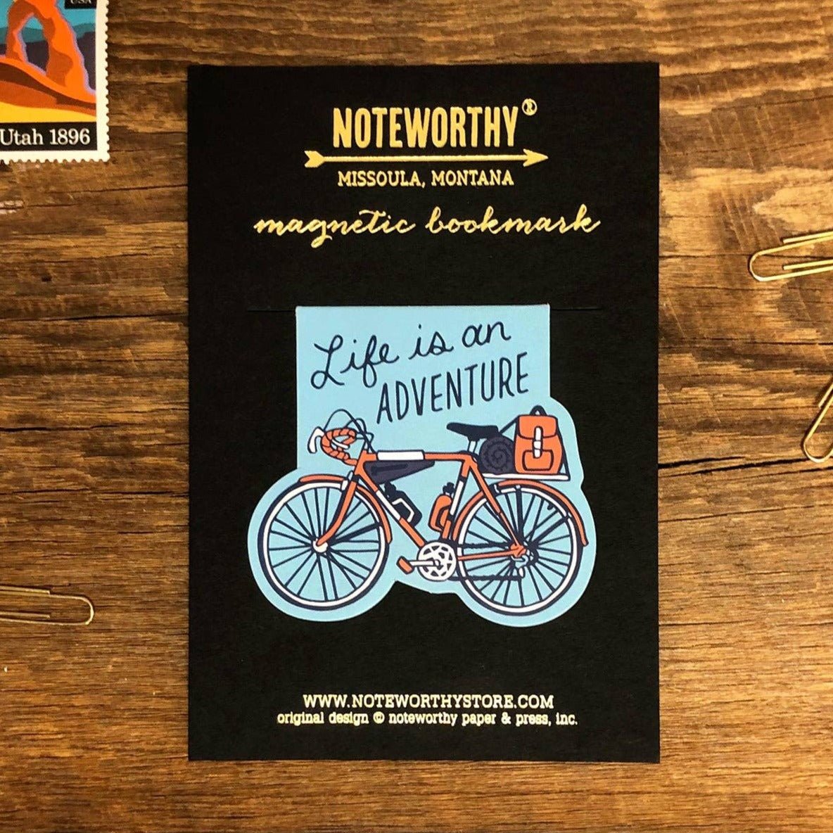 Adventure Bicycle Magnetic Bookmark - DIGS