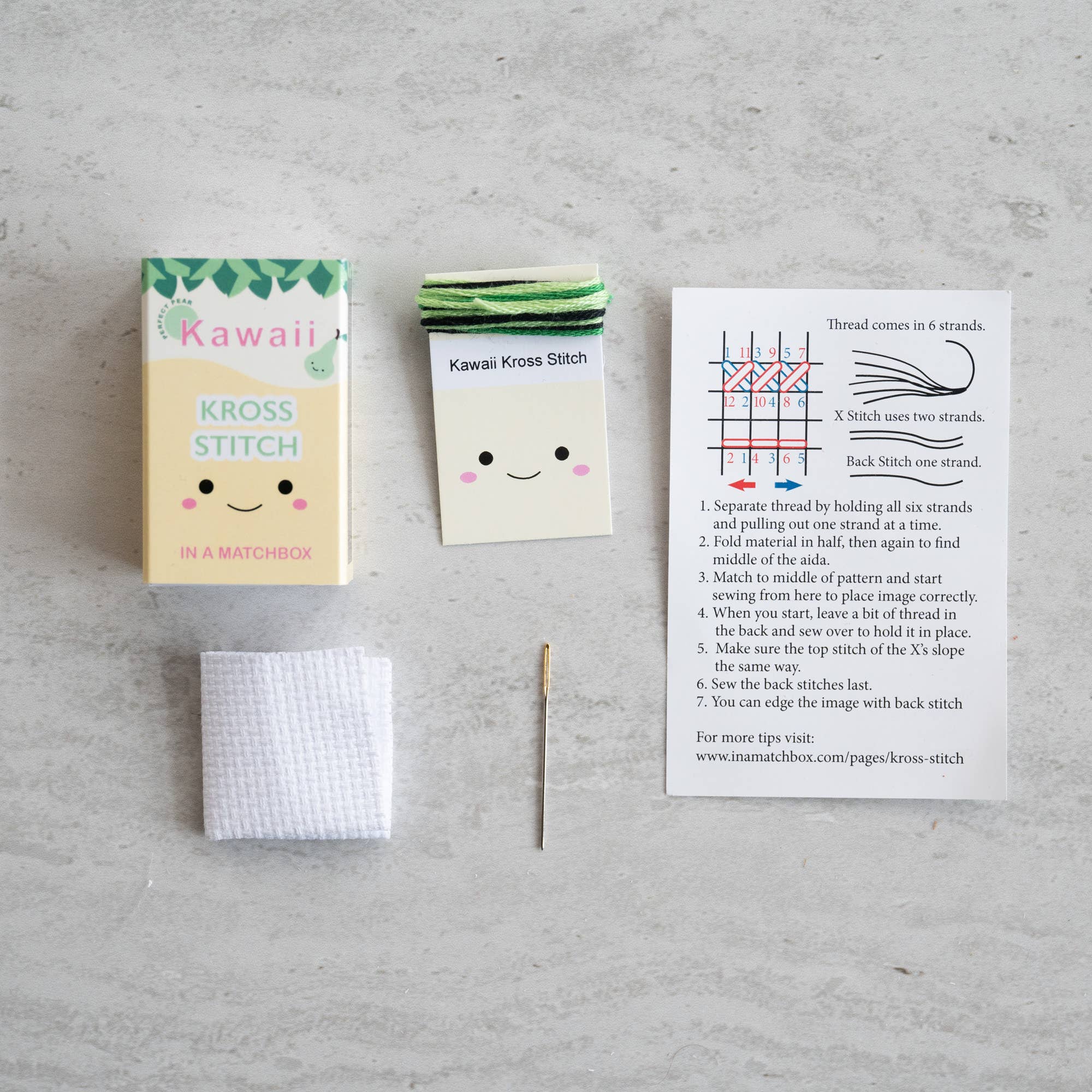 Mini Pear Cross Stitch Kit