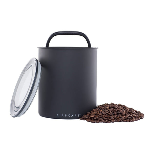 Airscape Stainless Steel Canister: Black - DIGS