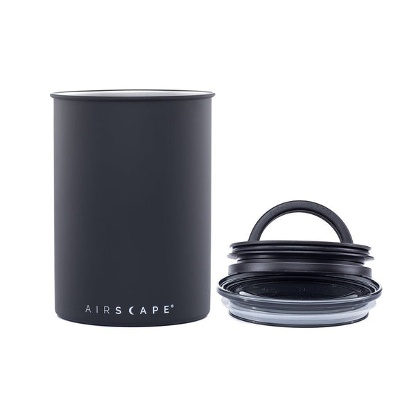 Airscape Stainless Steel Canister: Black - DIGS