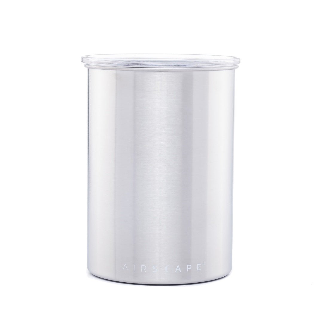 Airscape Stainless Steel Canister: Brushed Steel - DIGS