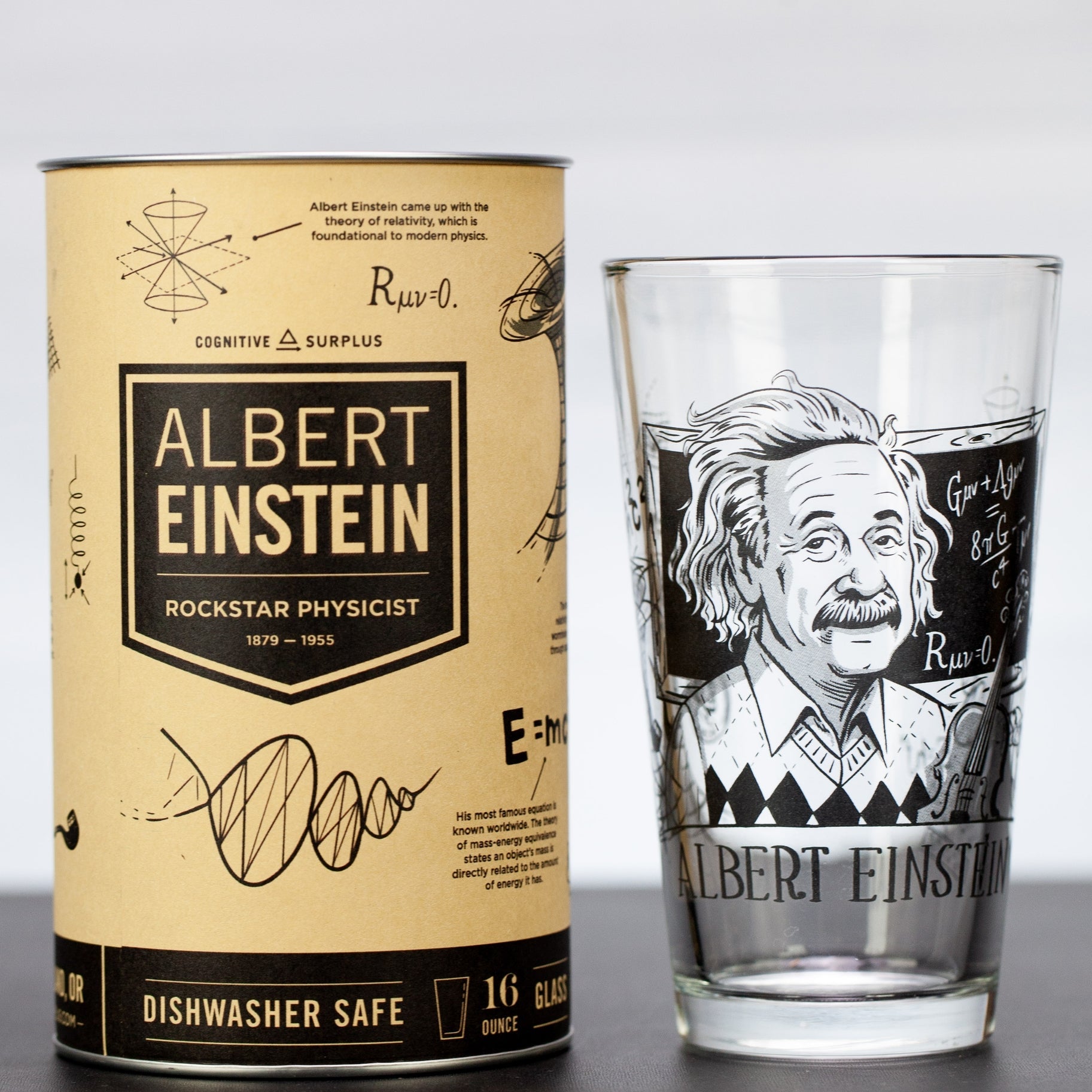 Albert Einstein Pint Glass - DIGS