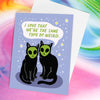 Alien Cat Friends Card - DIGS