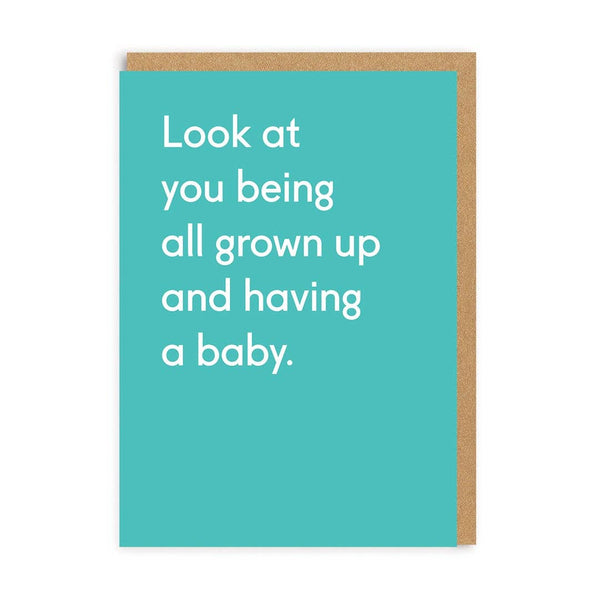 All Grown Up Baby Card - DIGS