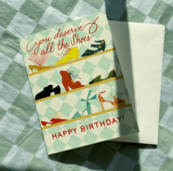 All The Shoes Birthday Card - DIGS
