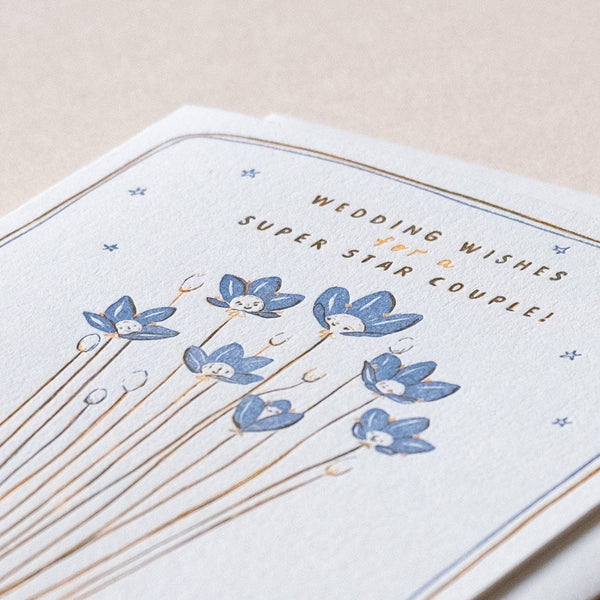 Alpine Bog Stars Wedding Card - DIGS