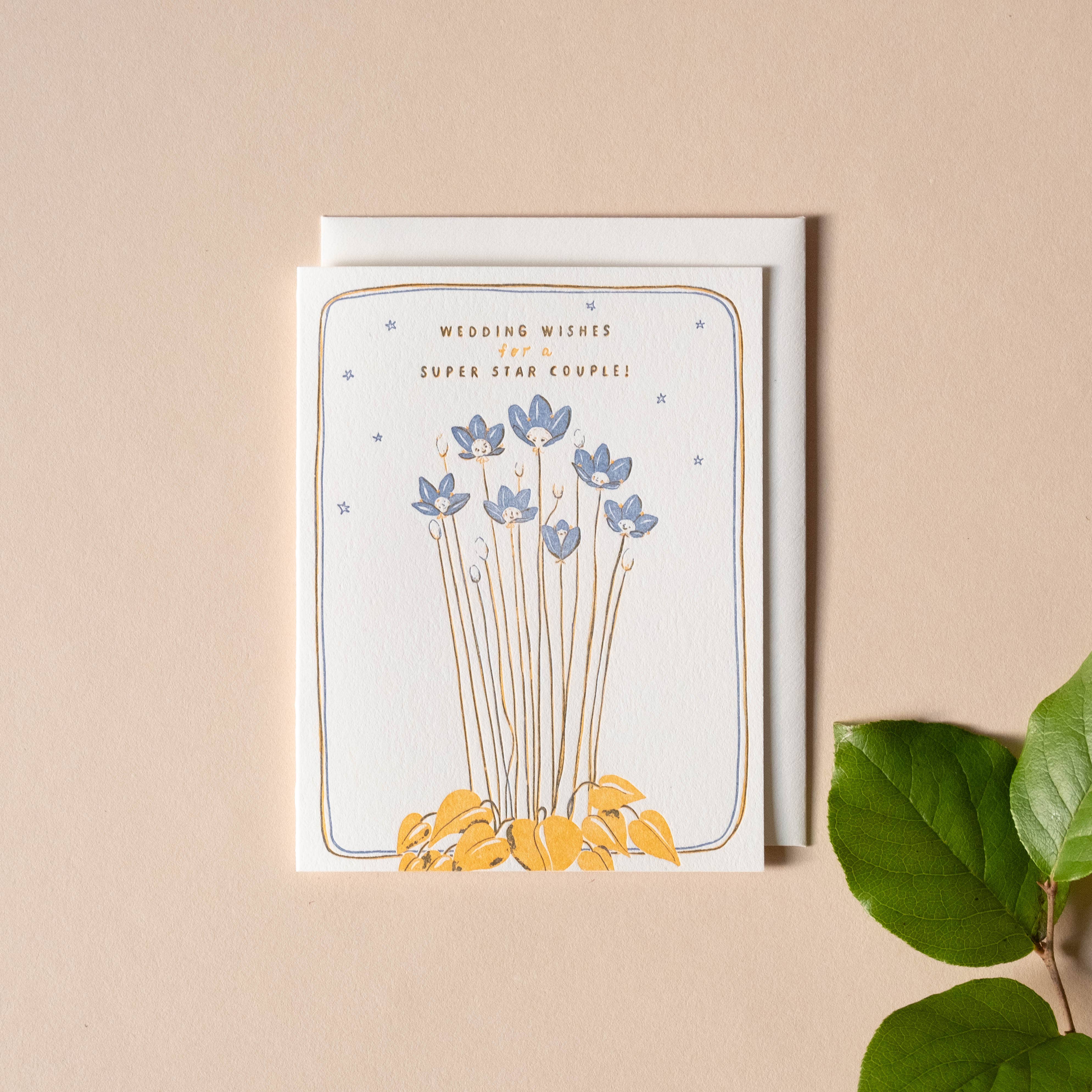 Alpine Bog Stars Wedding Card - DIGS