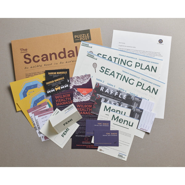 An Escape Room in An Envelope: The Scandal - DIGS