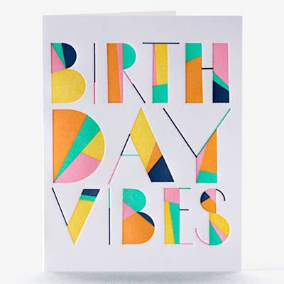 Angled Vibes Birthday Card - DIGS