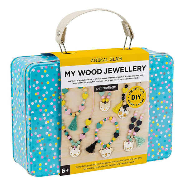 Animal Glam Wood Jewelry Craft Kit - DIGS