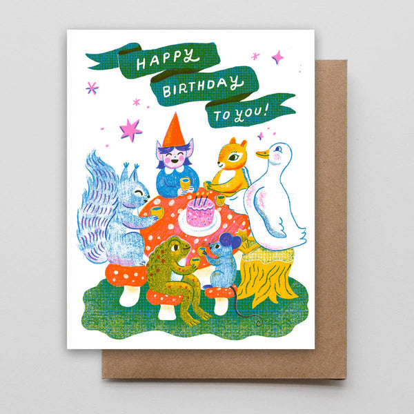 Animal Party Birthday Card - DIGS