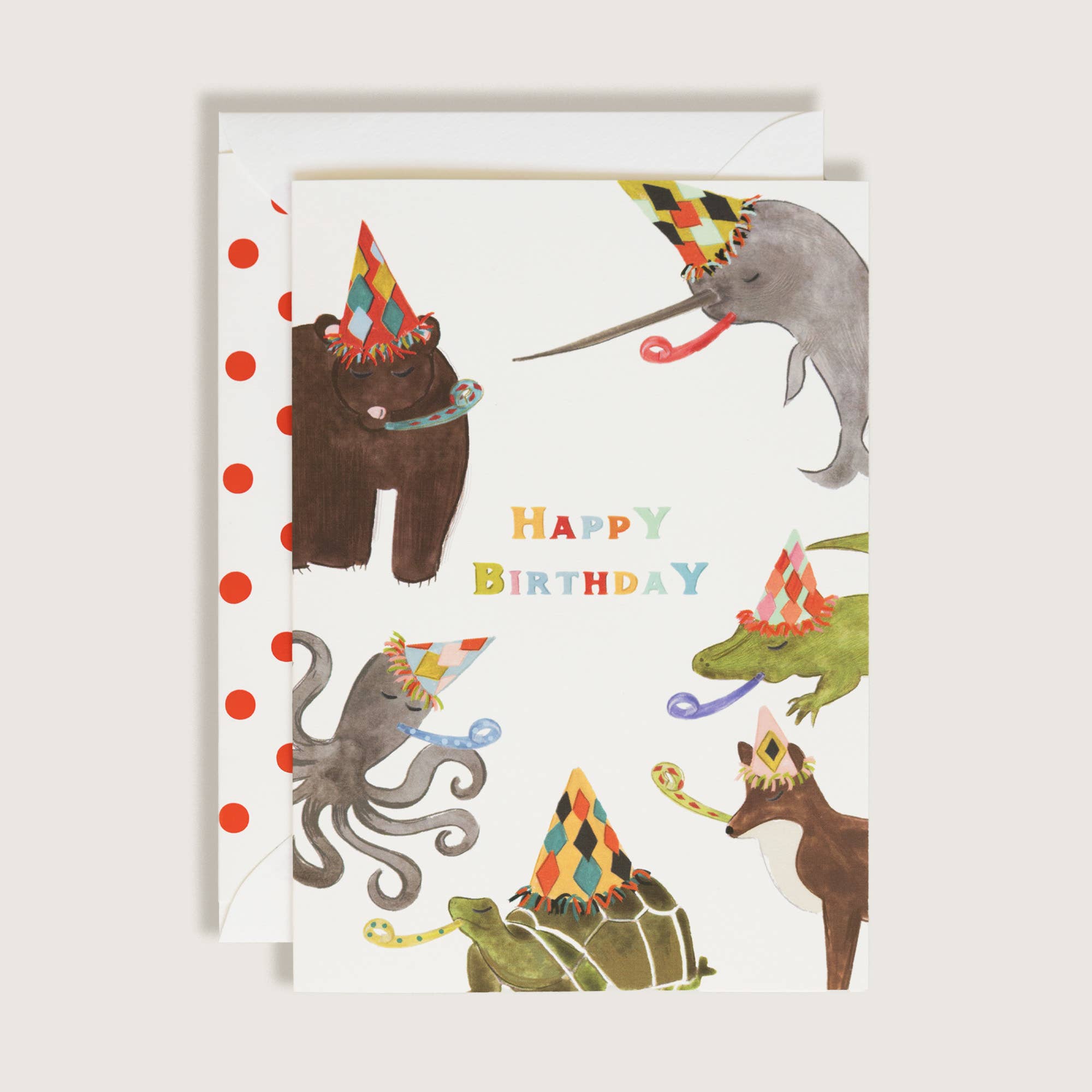 Animal Party Birthday Card - DIGS