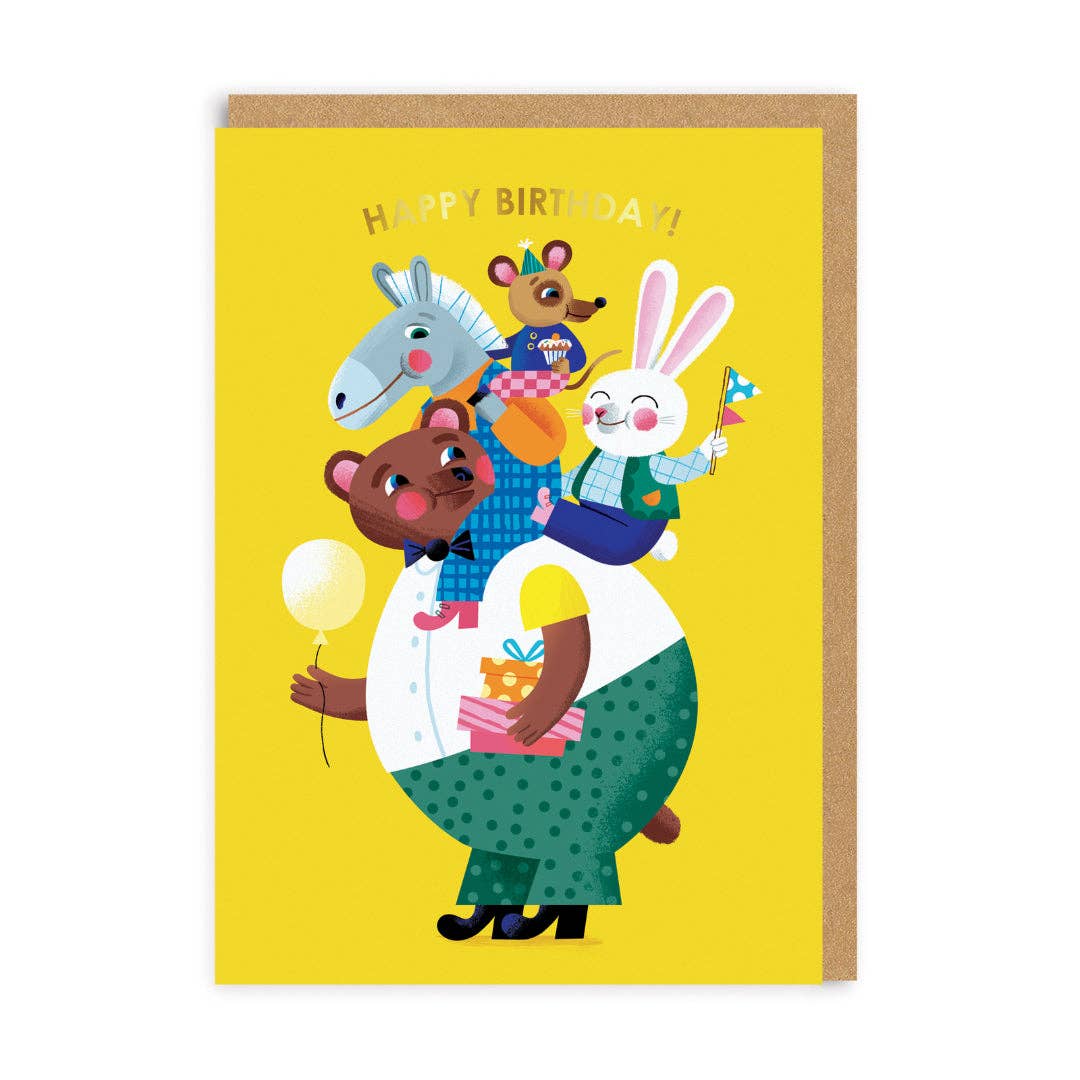 Animal Piggyback Card - DIGS