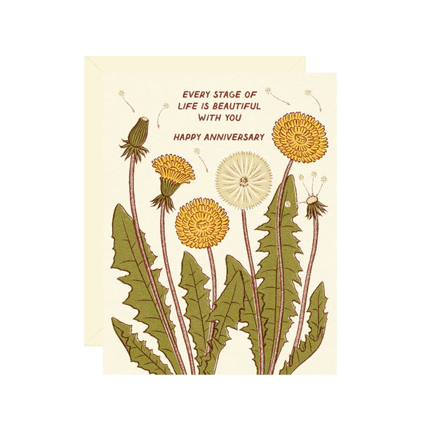 Anniversary Dandelion Greeting Card - DIGS