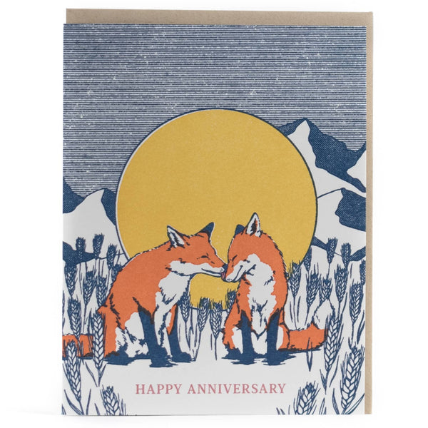 Anniversary Foxes Card - DIGS