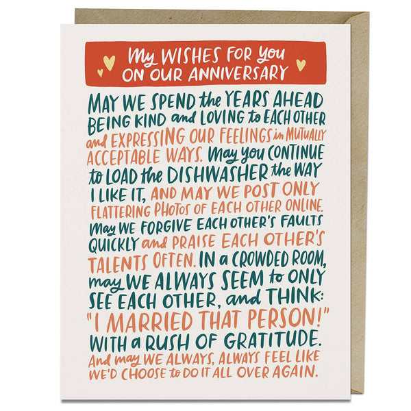 Anniversary Wishes Card - DIGS