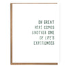 Another One Of Life's Experiences Card - DIGS