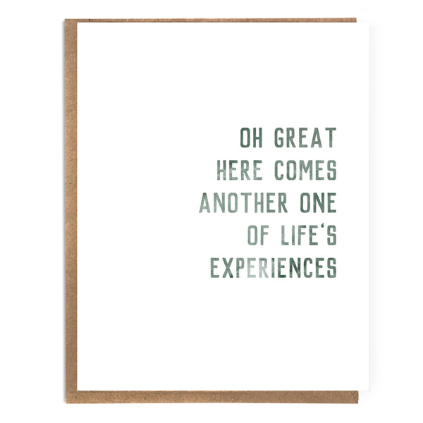 Another One Of Life's Experiences Card - DIGS