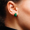 Ansoo Stud Earrings - Green - DIGS