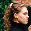 Ansoo Stud Earrings - Green - DIGS