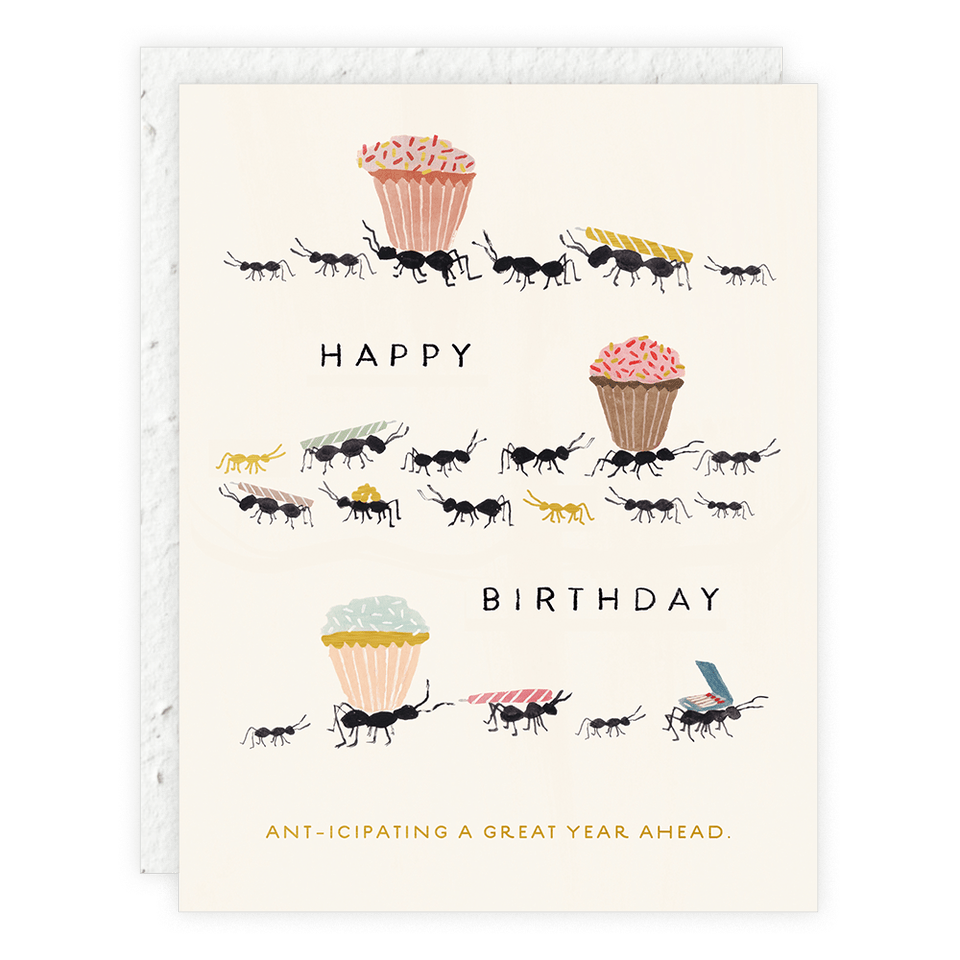 Ant - icipating A Great Year Birthday Card - DIGS