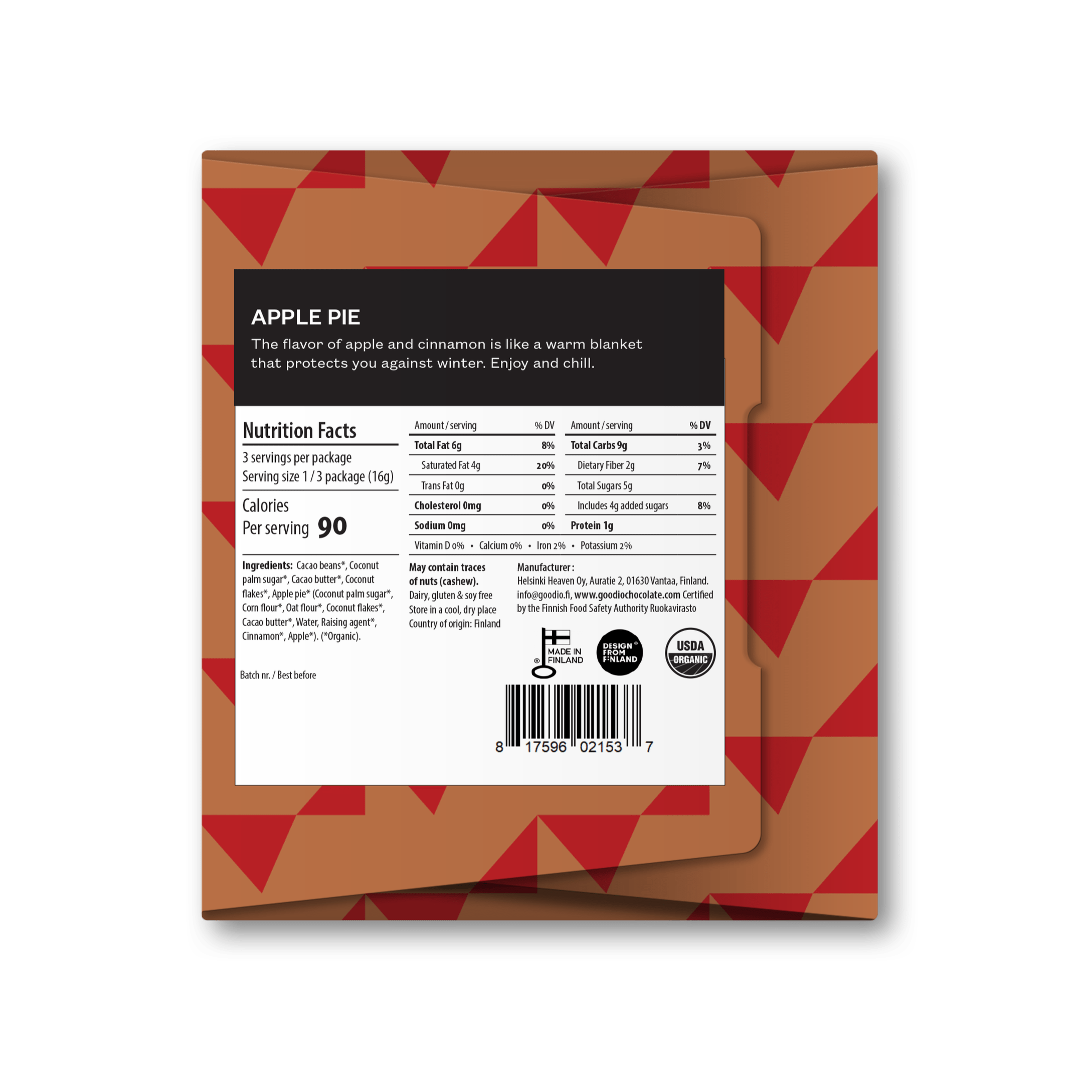 Apple Pie 49% Chocolate Bar - DIGS