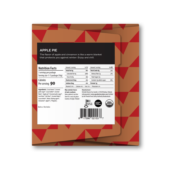 Apple Pie 49% Chocolate Bar - DIGS