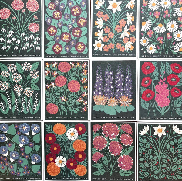 April Month Flowers Card - DIGS