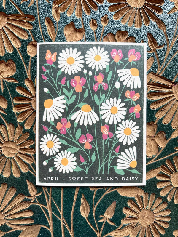 April Month Flowers Card - DIGS